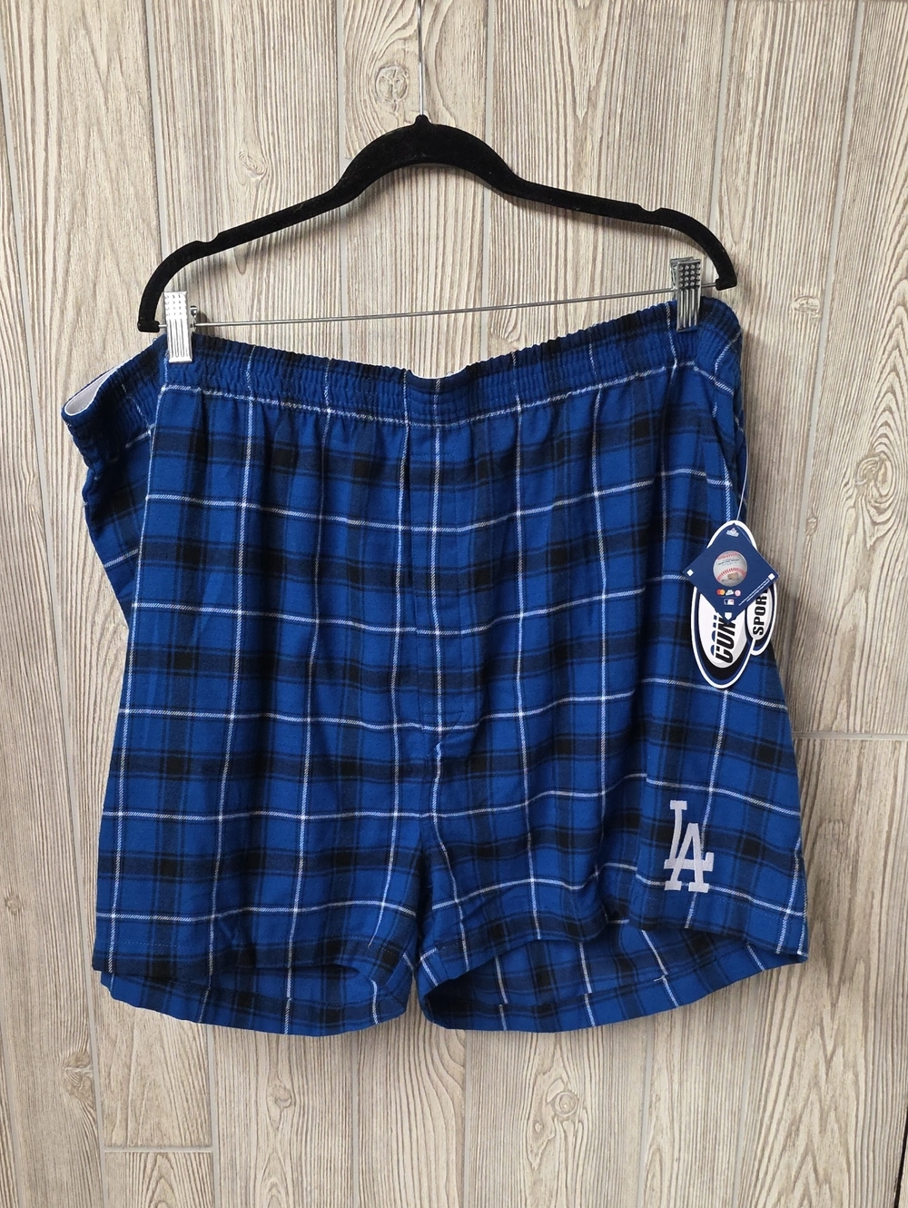 Concepts Sport MLB Los Angeles Dodgers Flannel Boxers Mens Size 5XL NWT